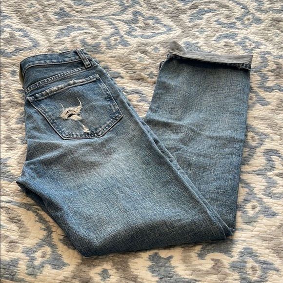 7 For All Mankind Women's Straight Leg Jeans - Blue - Picture 2 of 11